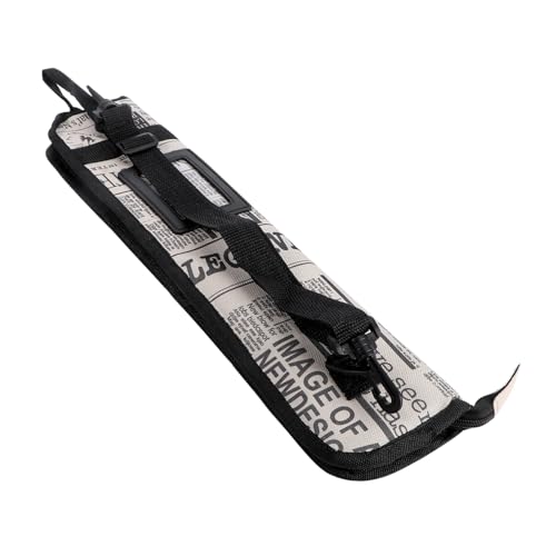 Yardwe Drum Bag for Drumsticks Compact Storage Pouch Adjustable Strap for Mallets