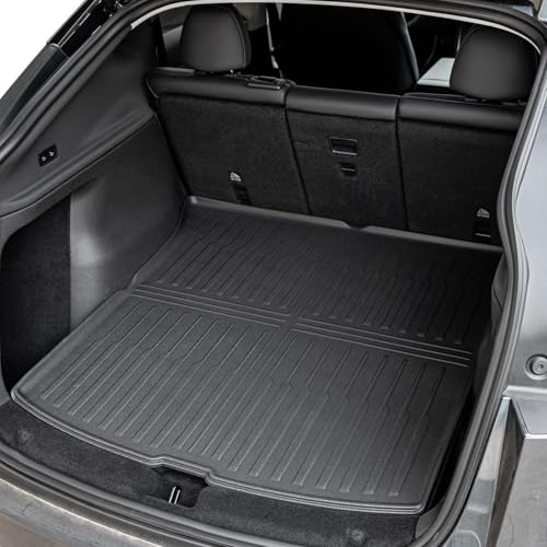 Image of Weize New 2025 2026 Tesla Model Y Juniper Floor Mats and Cargo Liners 5-Seat All Weather Non-Slip Floor Liners and Cargo Trunk Mats Accessories, Set of 6 Mats (ONLY for Tesla Model Y Juniper)