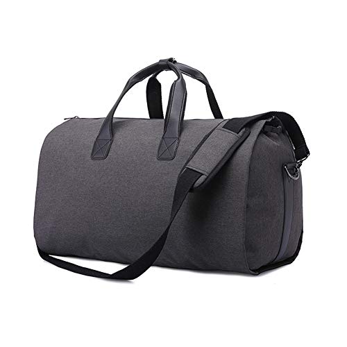 Byjia 2 in 1 Kleidersack Mit Schultergurt, Cabrio Anzug Reisetasche Handgepäck Für Das Reisefreizeitgeschäft,Darkgray