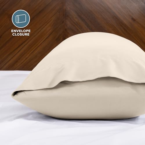 Image of Bare Home Microfiber Body Pillow Cover - Ultra Soft & Cooling - Double Brushed - Envelope Closure - Easy Care (21''x54'' Body Pillow Cover, Sand)