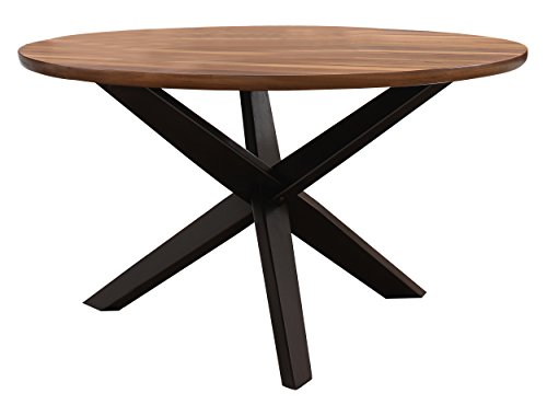 Homelegance Nelina 53' Round Dining Table, Walnut...