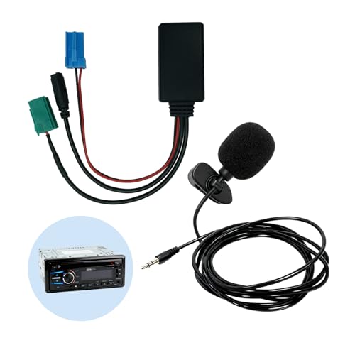 Adaptador Bluetooth 6 Pin para Automóvil   Conexión de Audio y Video USB C, Bluetooth 5.0 con Micrófono Integrado, Compatible con Otros Modelos de Radio