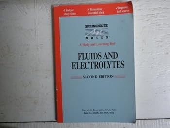 Paperback Fluids and Electrolytes (Springhouse Notes) Book