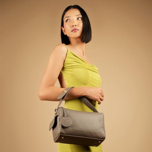 Image of Theater Bonbon Crossbody Duffle Bag for Women Structured Shoulder Handbag with Adjustable and Detachable Strap