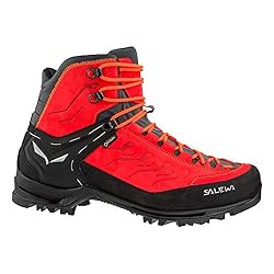 SALEWA MS RAPACE GTX, Botas de Senderismo Hombre, ...: Bota de montaña para hombre, ligera, con empeine de nubuck y protección GORE-TEX transpirable Sistema 3F: Nuestro sistema 3F conecta el sistema de cordones con la suela y el talón para garantizar que la flexibilidad, sujeción y adaptación sean máxima...