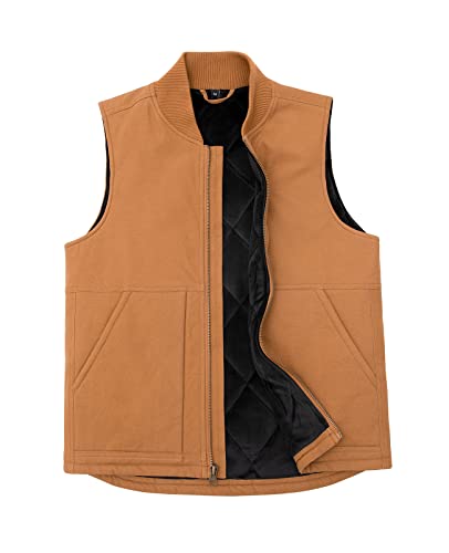 ジャケット・アウター MARTE Nature Line Quilting Jacket Vest ZENTHACE Men's Washed Arctic-Quilt Lined Duck Vest Utility Rugged