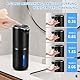 Gaethra Seifenspender Automatisch, 380ml Elektrischer Seifenspender mit Sensor, Seifenspender Wandbefestigung mit USB Wiederaufladbar, 4 Stufen Verstellbar SeifeSenspender (Schwarz, Schaumtyp)