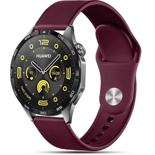 VELULYX Correa silicona para Galaxy Watch 3 45mm/Galaxy Watch 46mm/Gear S3 Frontier/S3 Classic, 22mm Correa deportiva para Huawei Watch GT 4 46mm/GT 4 Pro/GT 3 46mm/GT 3 Pro/GT 2 46mm/GT 2 Pro/GT 2e