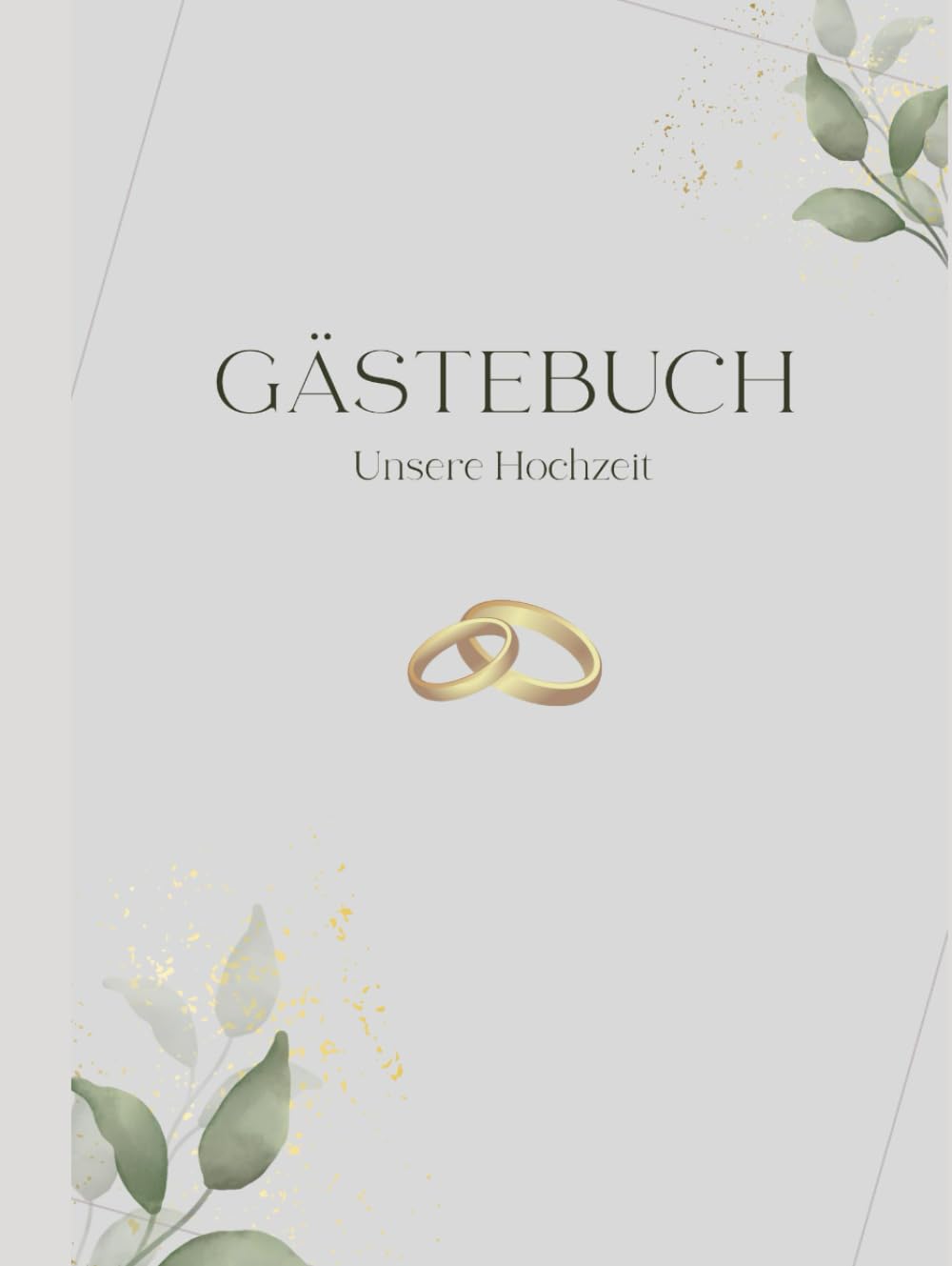 Livre d'or de mariage blanc avec 99 pages vierges pour album souvenirs