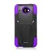 Eagle Cell HTC Desire 601 Hybrid Case with Y Stand - Retail Packaging - Purple/Black