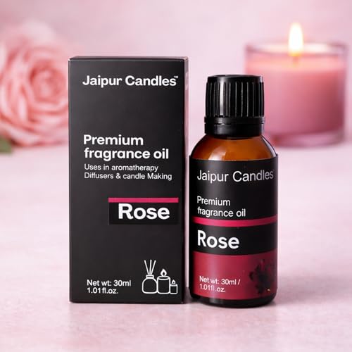 Image of Fragrance Oil | 30 ml | Aroma Oil for Home Fragrance | Best for Aromatherapy | Use in Diffusers, Candles, Air Fresheners (30ML, Rose)