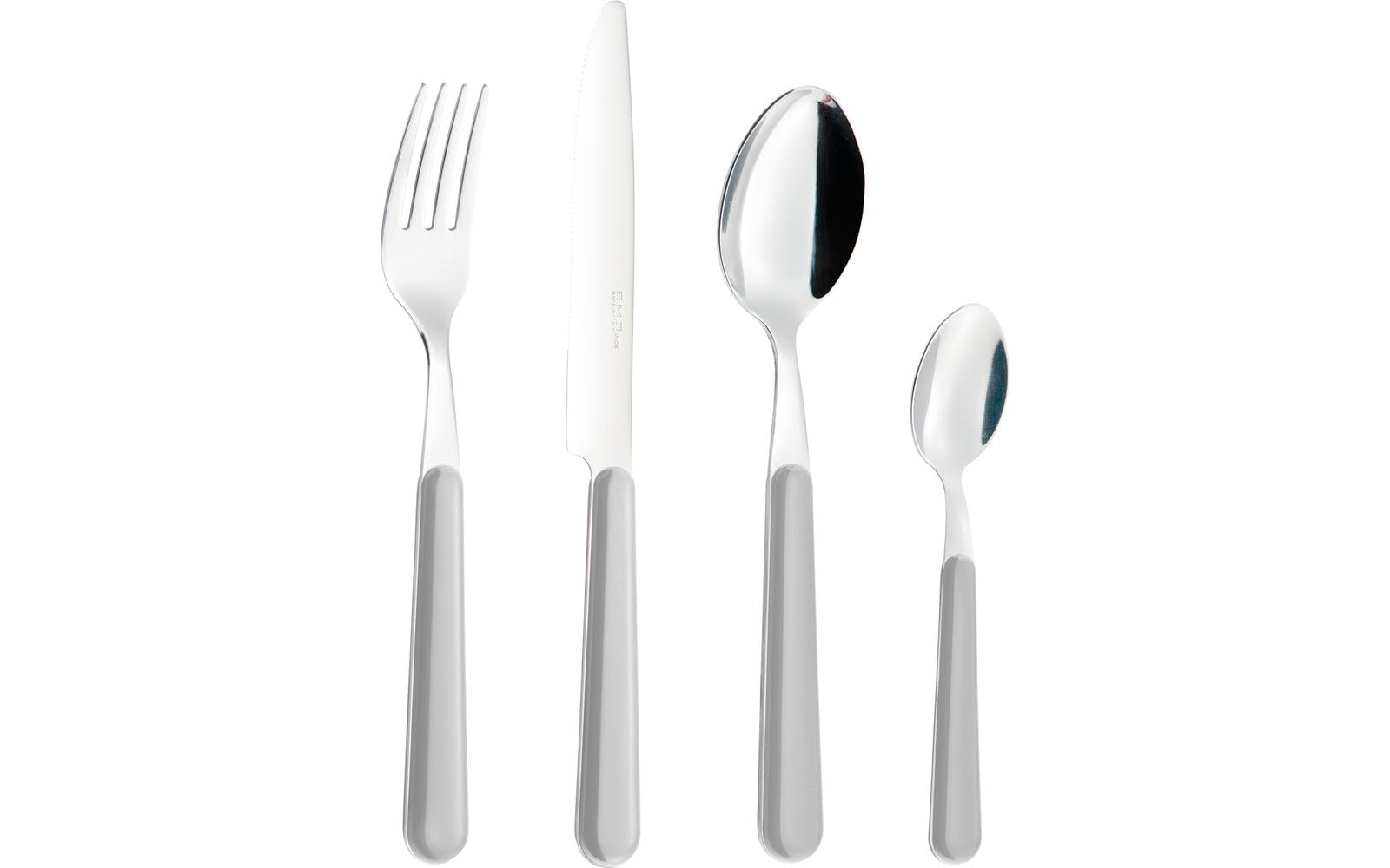BERGER Brezza Edelstahl Besteck Set 16-tlg. mit Besteckbox | Robustes Camping Besteckset Messer Gabel Löffel für 4 Personen | Campingbesteck Spülmaschinengeeignet für Outdoor & Haushalt