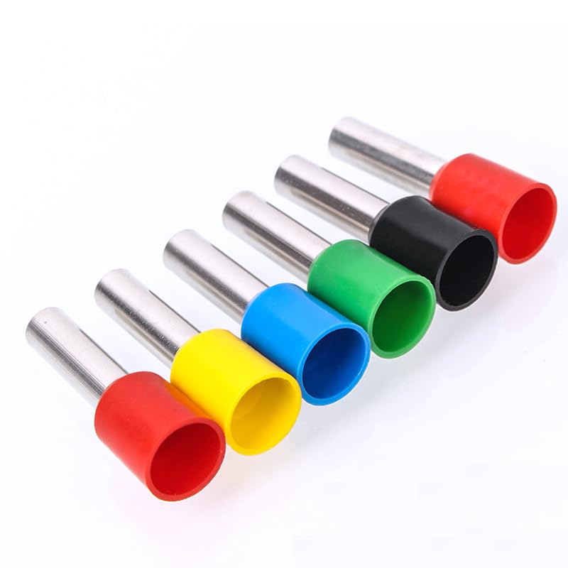 100個/パック E0508 E7508 E1008 E1508 E16-12 チューブ絶縁絶縁端子 ケーブルワイヤコネクタ 絶縁圧