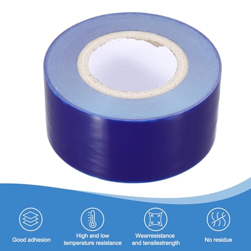 Image of PATIKIL Removable Protective Film Tape, 2.8 Inch x 656 ft PE Surface Protective Scratch Film Tape Roll for Furniture Electrical Appliances Plastic Hardware High Stickiness, Blue