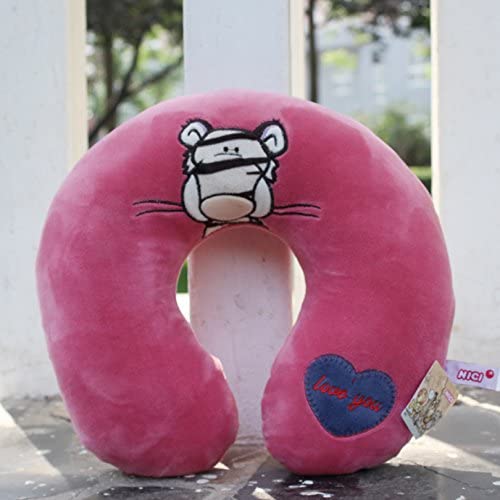 WorldCare® Rosa tapete tigre U travesseiro confortável travesseiro de pescoço almofada de repouso durante uma viagem de avião