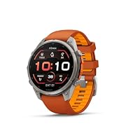 Garmin – Garmin Fenix 9 Pro – 47 mm, Titan mit herbstorange/funkenora