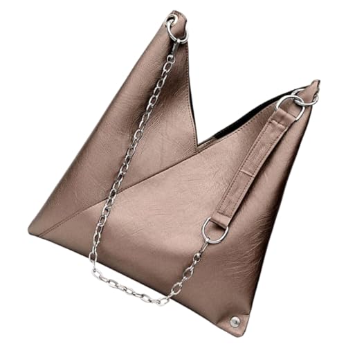 Sac bandoulière femme en PU chic fini avec une chaîne métallique élégante et brillante