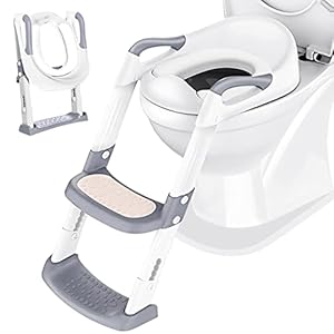 Töpfchen Toilettensitz Baby mit Treppe: Kinder WC Sitz Toilette Toilettentrainer für Kleinkinder Jungen und Mädchen…