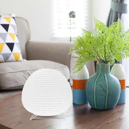 Lámpara de mesa papel suave para luz nocturna y dormitorio miniatura 5