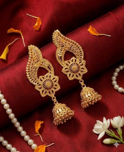 Image of JFL - Jewellery for Less Gold Plated Copper Earrings For Women