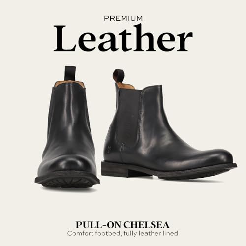 Image of Frye Tyler Chelsea Boots for Men Designed with Flexible Blake Construction and Elasticated Side Panels, Comfort Footbed and Full Leather Lining - 6 inch Shaft Height