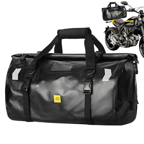 Sac à dos de moto imperméable pour siège arrière avec une bandoulière réglable