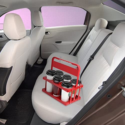 Portable Drink Carrier For Big Cups, Foldable Plastic Cup Holder, Reusable Cup Holder Carrier With Handle, Drink Delivery Carrier #TOP4