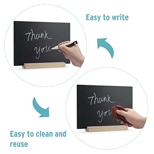 Onupgo 2 Pack Tabletop Chalkboard Sign With Base Stand, 8 X12 Inch Menu Chalk Board Sign Store Food Signs, Message Boards For Party, Wedding, Tables Decoration, Bar And Restaurant #TOP1