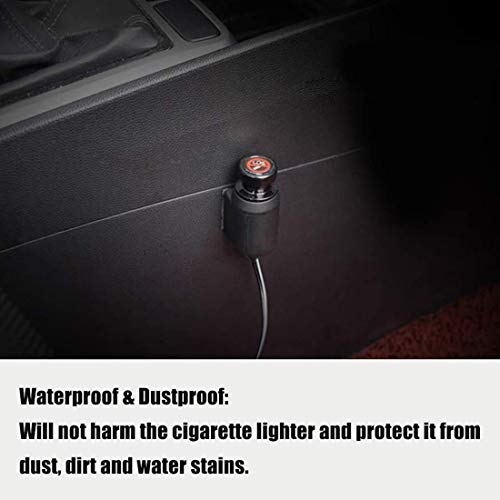 BREADEEP Cigarette Lighter Socket Cover Cap 4 Pack, Universal Waterproof Dustproof Plug for Car Power Port Outlet - Prevent Kids from Electric Shock