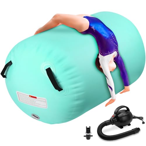 Gymnastics Roling Thing KIKILIVE Inflatable Gymnastics Air Roller with Electric Pump Review ...