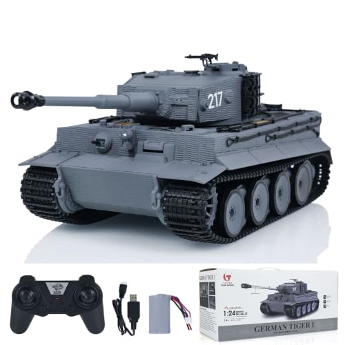 TOUCAN RC HOBBY 1/24 RC Battle Tank Tiger I Remote Control Military Tanks Infrared Combat Adult Toys...