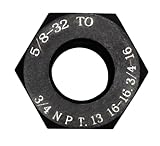 Steel Thread Adapter Convert 5/8-32 to 3/4 NPT, 13/16-16, 3/4-16