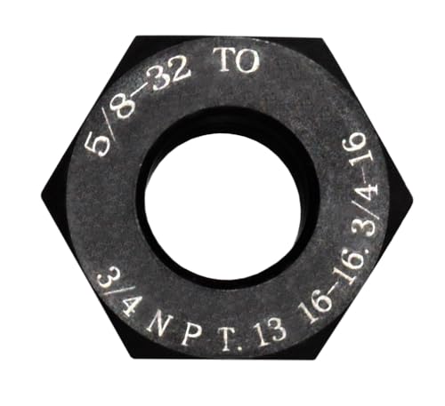 Steel Thread Adapter Convert 5/8-32 to 3/4 NPT, 13/16-16, 3/4-16