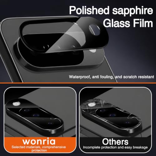 Image of WonRia Pack 1- Back Camera Glass Protector for Google Pixel 10 5G Camera Lens Protector Guard [3D Premium] - Black
