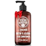 Viking Revolution Sandalwood Conditioner with Biotin and Jojoba Oil - Mens Conditioner Natural Hair Conditioner for Men with Vitamin B5 (17 Oz)