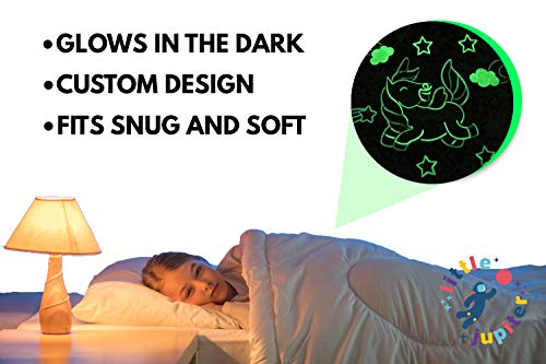 Glow in The Dark Girls Pajamas -Long Sleeve Girls Childrens Sleepwear Kids4