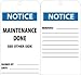 NMC RPT108, Tag"Notice Maintenance Done" (12 Packs of 25 pcs)