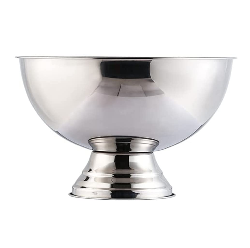 Eiswürfelbehälter, Eiskübel Edelstahl Eiskübel Tragbarer Kühlkorb Flaschenkühler(Silver)