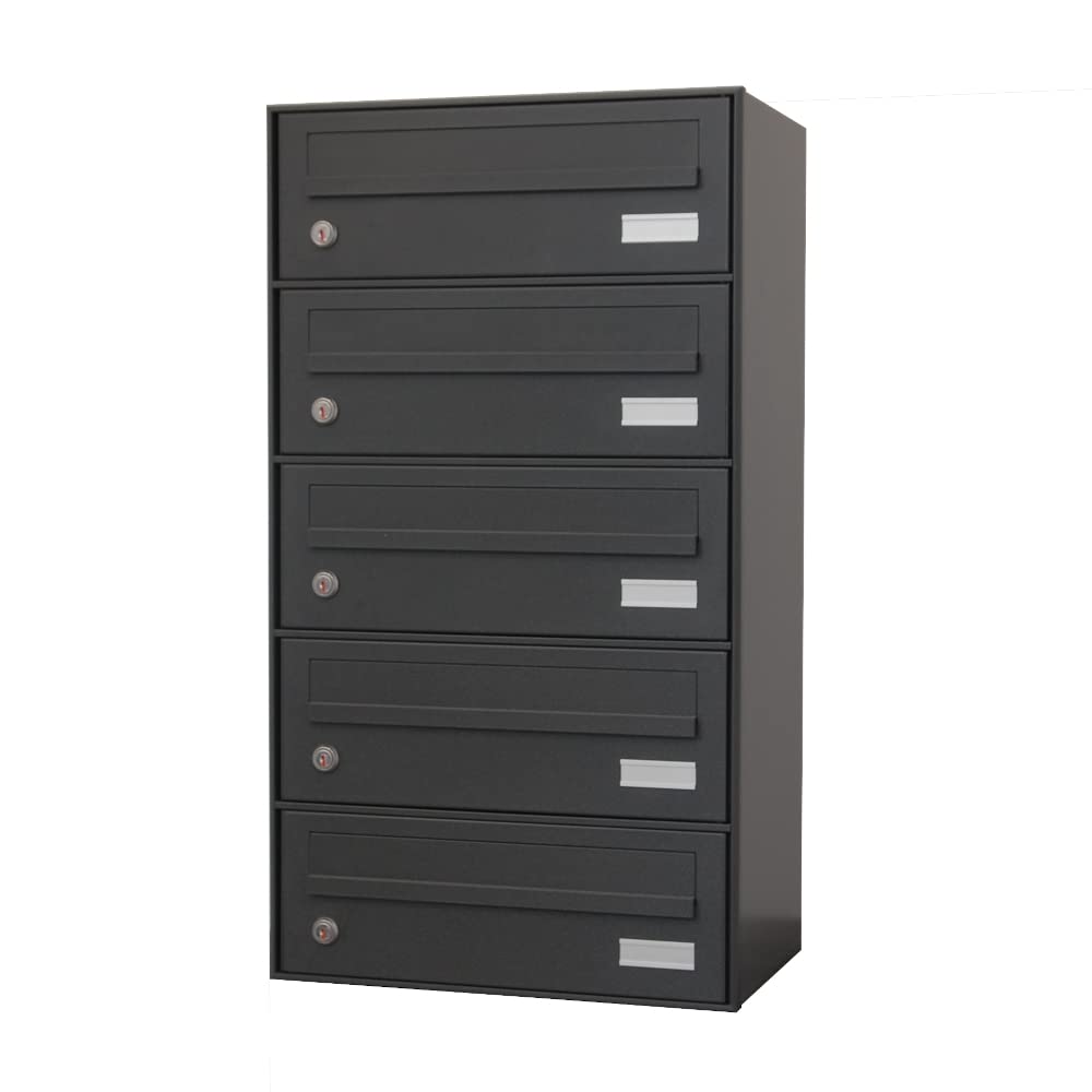 Cassette postali per esterno 5 posti Grigio Antracite