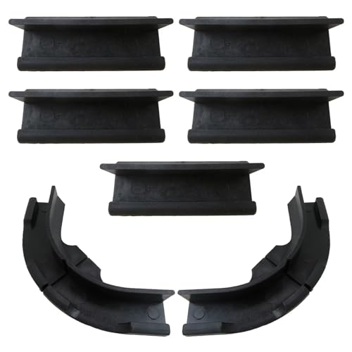 XSPANDER Performance 7 Stück schwarze Lichtleisten-Wandbefestigungshalterung, passend für Phi Lips Hue Play Farbverlaufs-Lichtstreifen, Montagehalter für Fernseher mit flacher und nicht flacher