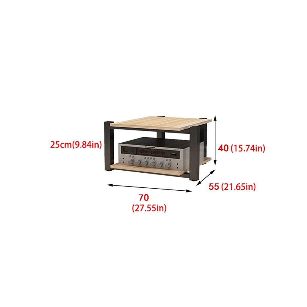 Lautsprecherständer Audio-Halterung, Boden-Audio-Halterung, modernes Wohnzimmer-Schrankregal, zweistöckige Audio-Halterung, 15,74 Zoll hoch für große Surround-Sound-Lautsprecher (Color : B)