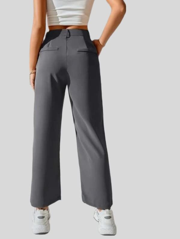 Image of Elendra Women Lycra - Bootcut Trousers Pant Wide Leg