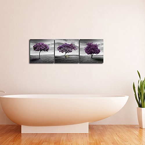 Wieco Art - Moderne stampe Giclée su tela, alberi