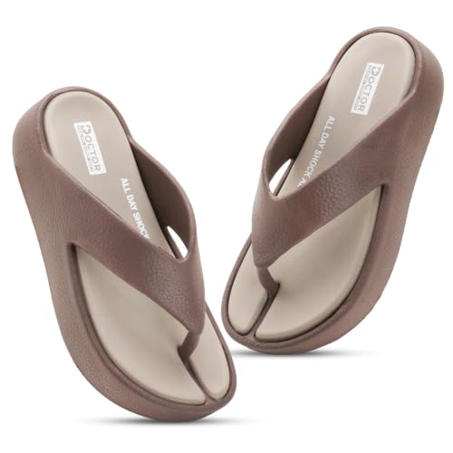 Image of DOCTOR HEALTH SUPER SOFT Women Soft Cushioned Flip Flops | Lightweight Comfort Slippers | Anti-Slip Casual Sandals for Indoor Outdoor Everyday Wear