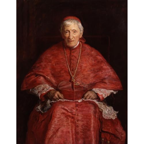 Affiche portrait cardinal John Henry Newman grand poster roule 1881