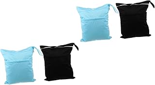 ibasenice 4 Pçs Saco De Armazenamento De Fraldas Saco De Roupas Molhadas Do Bebê Saco De Inserção Do Bebê Seco Molhado Reutilizável Saco Seco Molhado Saco De Banho Saco De Balde De Fraldas