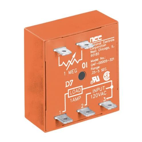 Q4F-00060-326 5 Blade, 3-60 Second Range, Surface Mount, Interval, Solid State, Q4F Series, Q4F-60-326, TIME DELAY Relay, 12 VDC