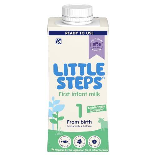 SMA Little Steps by Ready To Drink First Infant Baby Milk from birth Ready-to-use milk 200ml Pack of 12