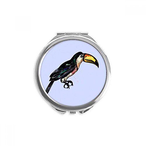 Miroir oiseau tropical peinture toco pour retoucher son maquillage partout