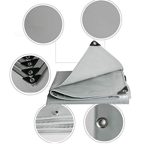 Lona impermeable gris 2x3m para camión al aire libre y cobertizo pushpull 4